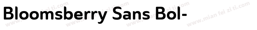 Bloomsberry Sans Bol字体转换